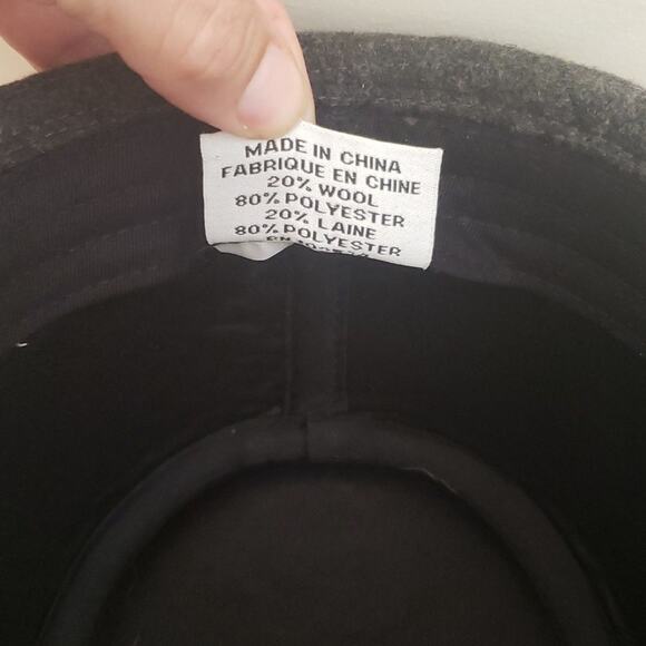 Lids Men's Unisex 100% Wool Fedora Hat Gray Grandpa Grunge Academia - Picture 8 of 8